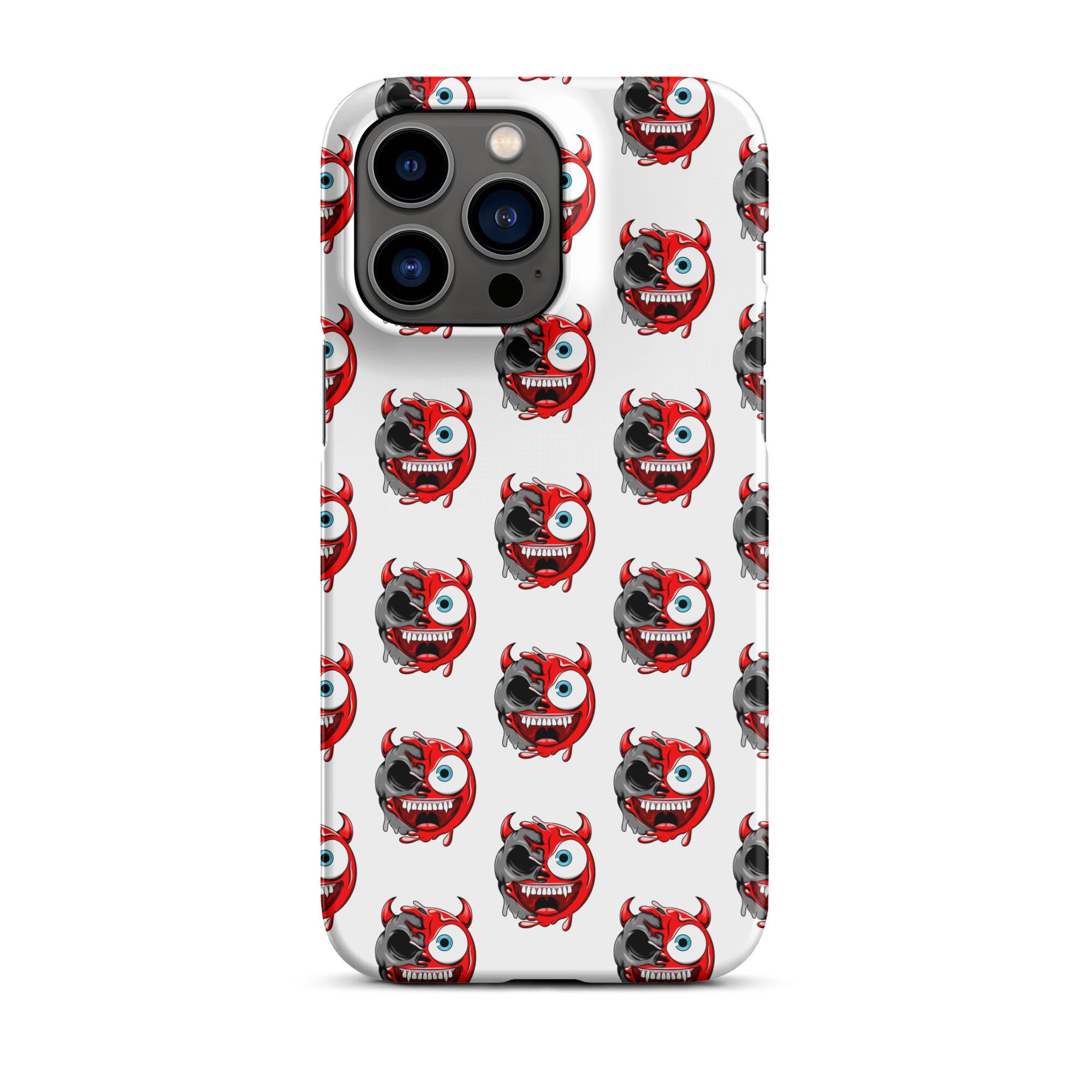 Cover iPhone Resistente – Compatibile con Ricarica Wireless – Design Dead Devil Face-Biiply