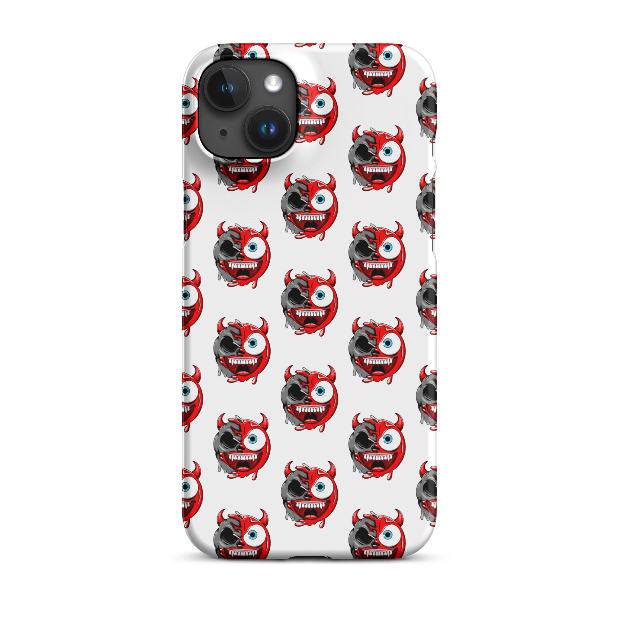 Cover iPhone Resistente – Compatibile con Ricarica Wireless – Design Dead Devil Face-Biiply