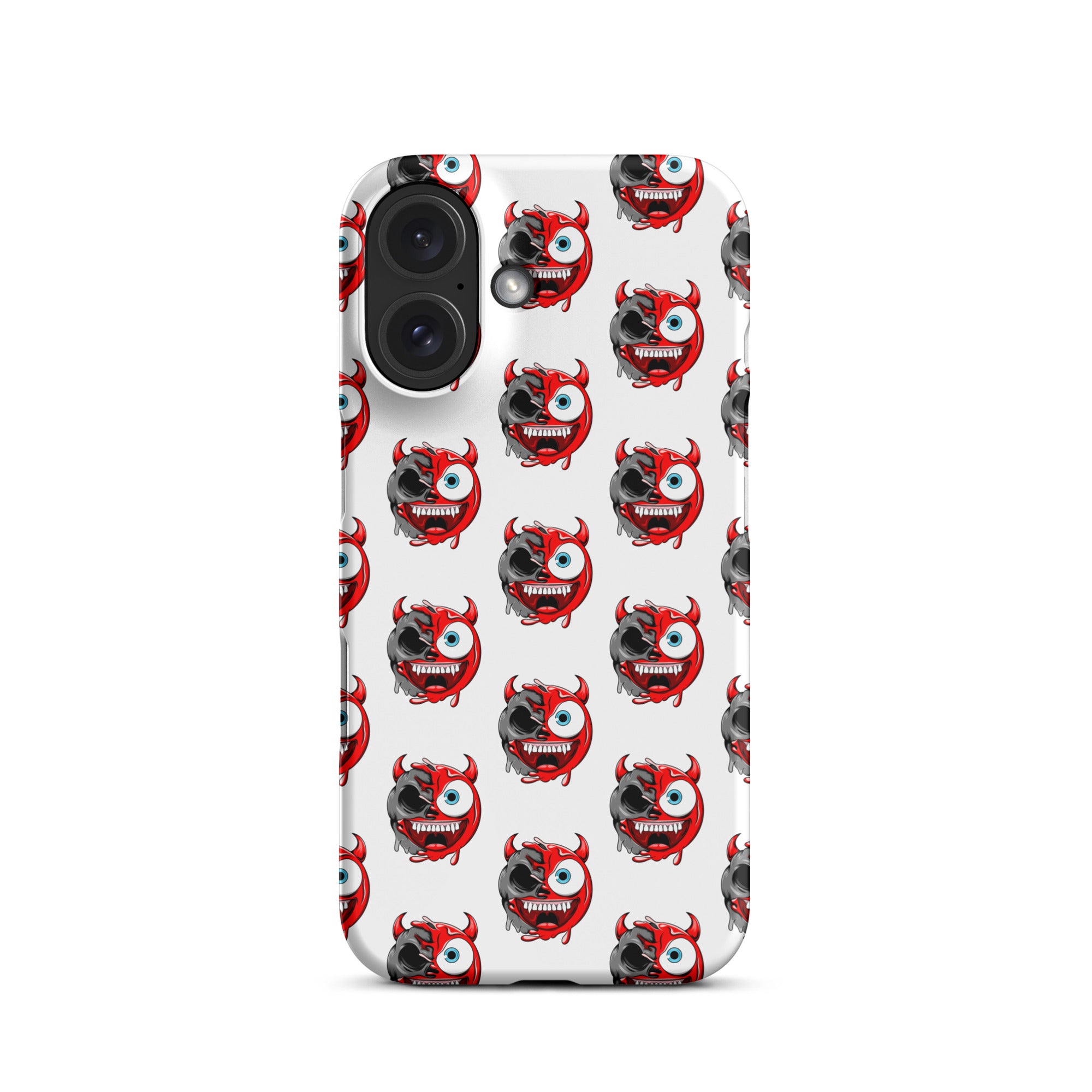 Cover iPhone Resistente – Compatibile con Ricarica Wireless – Design Dead Devil Face-Biiply