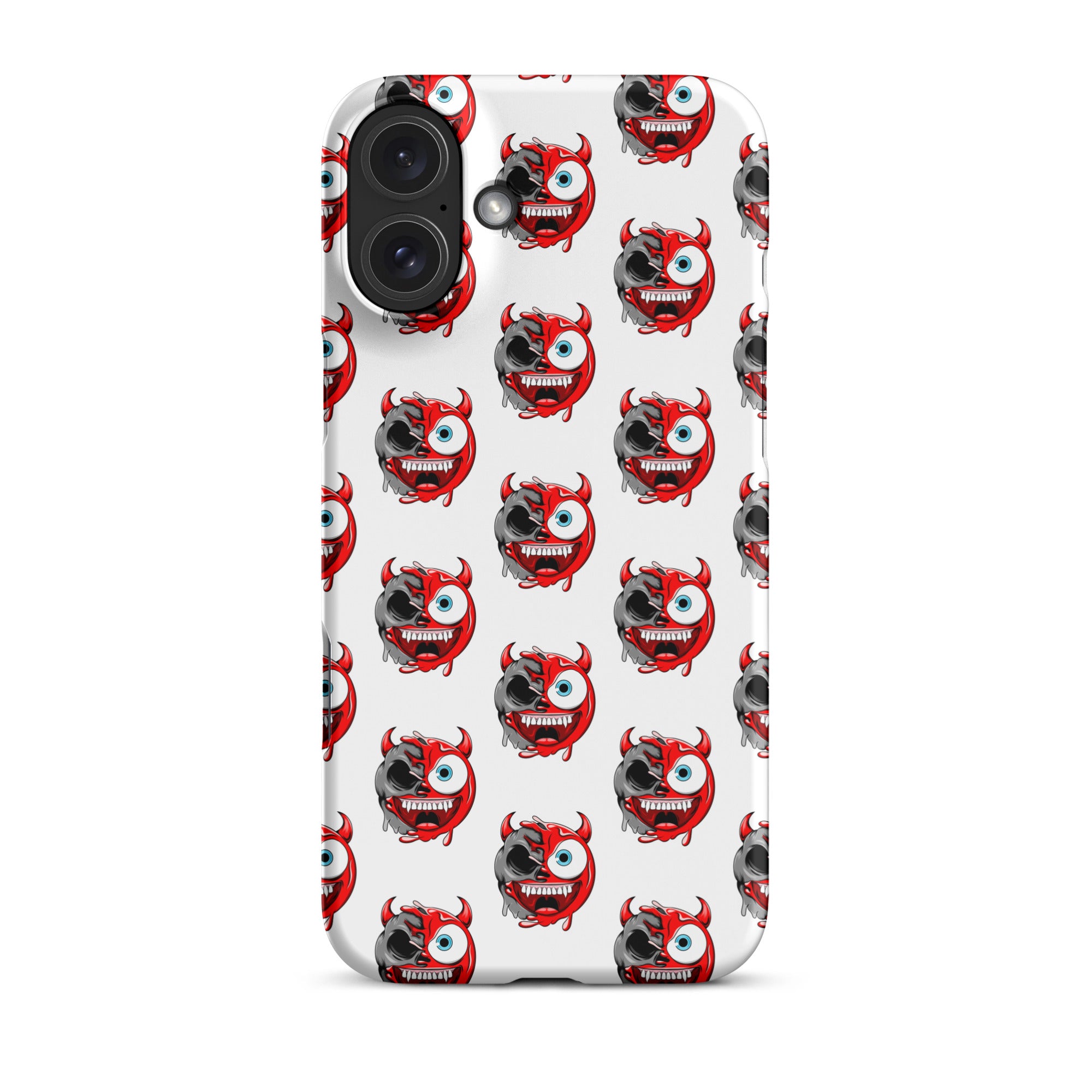 Cover iPhone Resistente – Compatibile con Ricarica Wireless – Design Dead Devil Face-Biiply