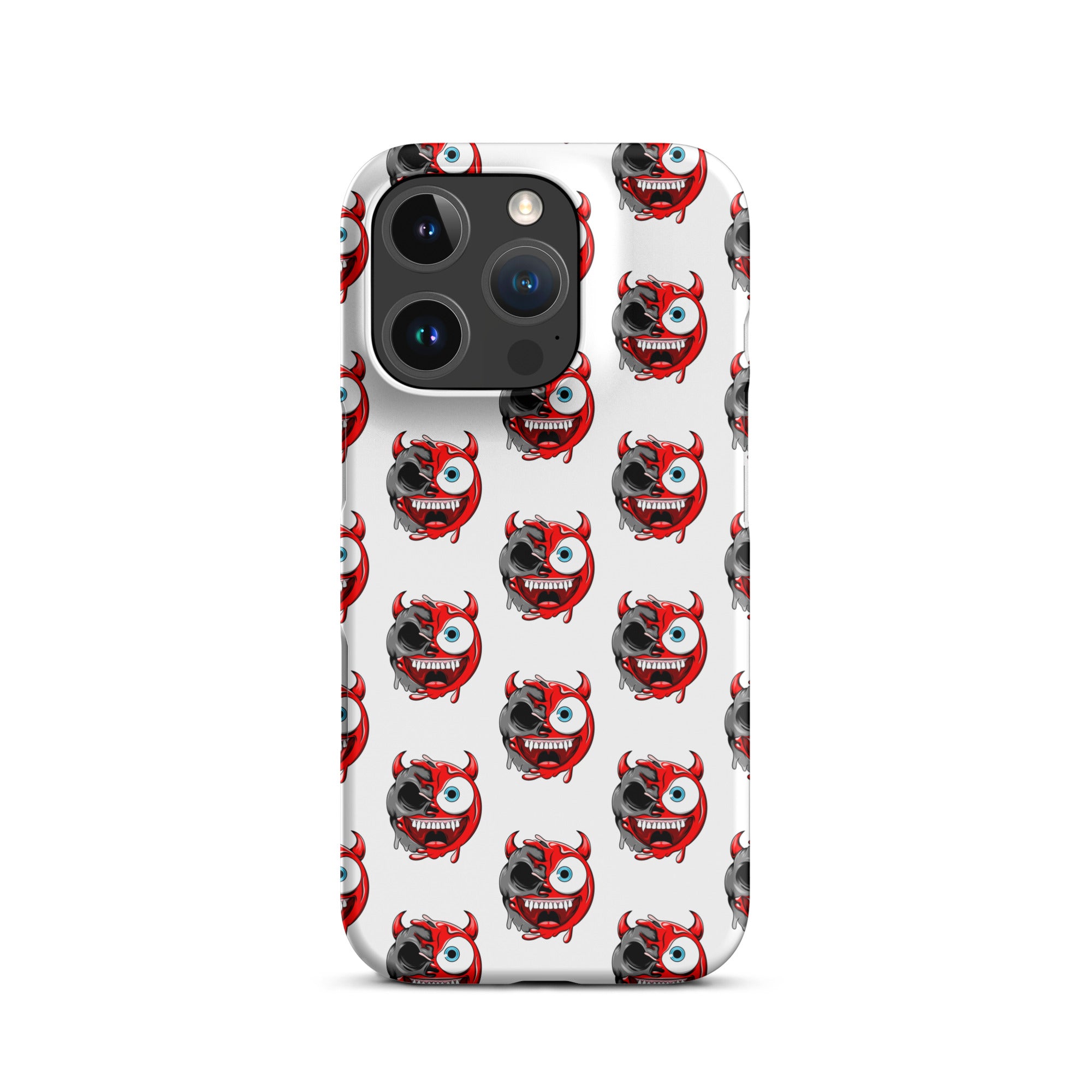 Cover iPhone Resistente – Compatibile con Ricarica Wireless – Design Dead Devil Face-Biiply