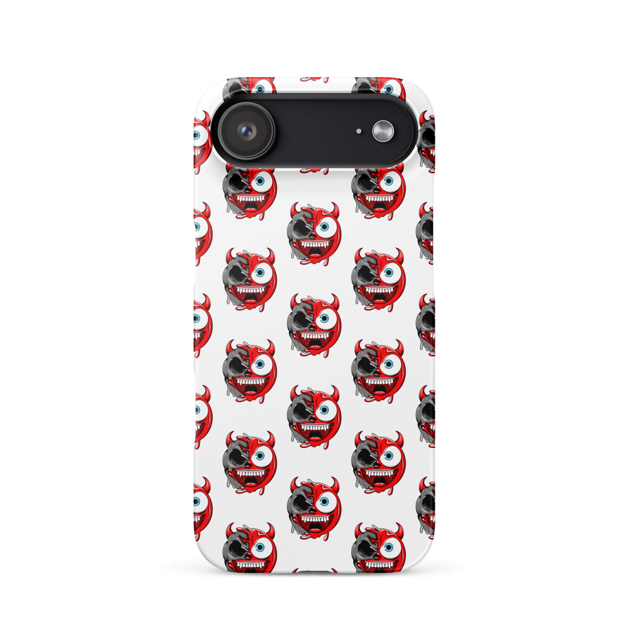 Cover iPhone Resistente – Compatibile con Ricarica Wireless – Design Dead Devil Face-Biiply