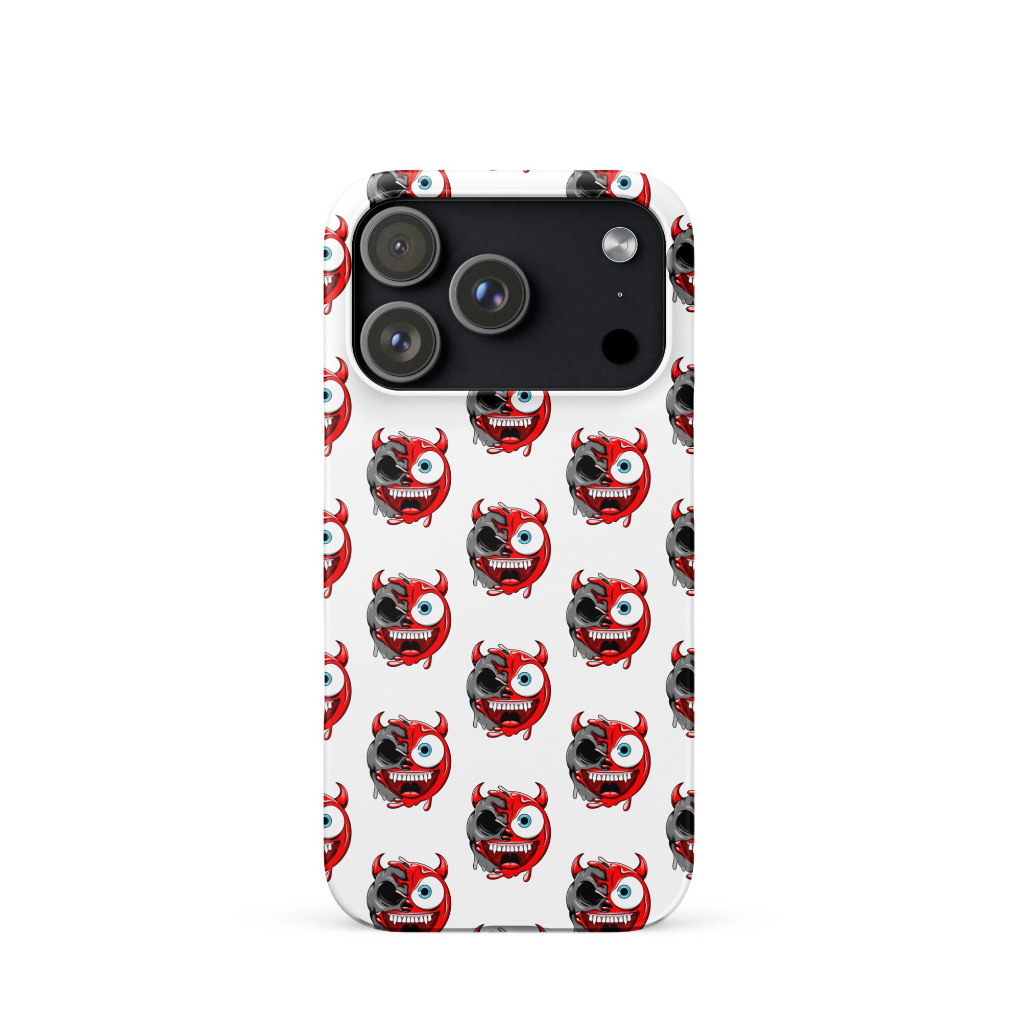 Cover iPhone Resistente – Compatibile con Ricarica Wireless – Design Dead Devil Face-Biiply