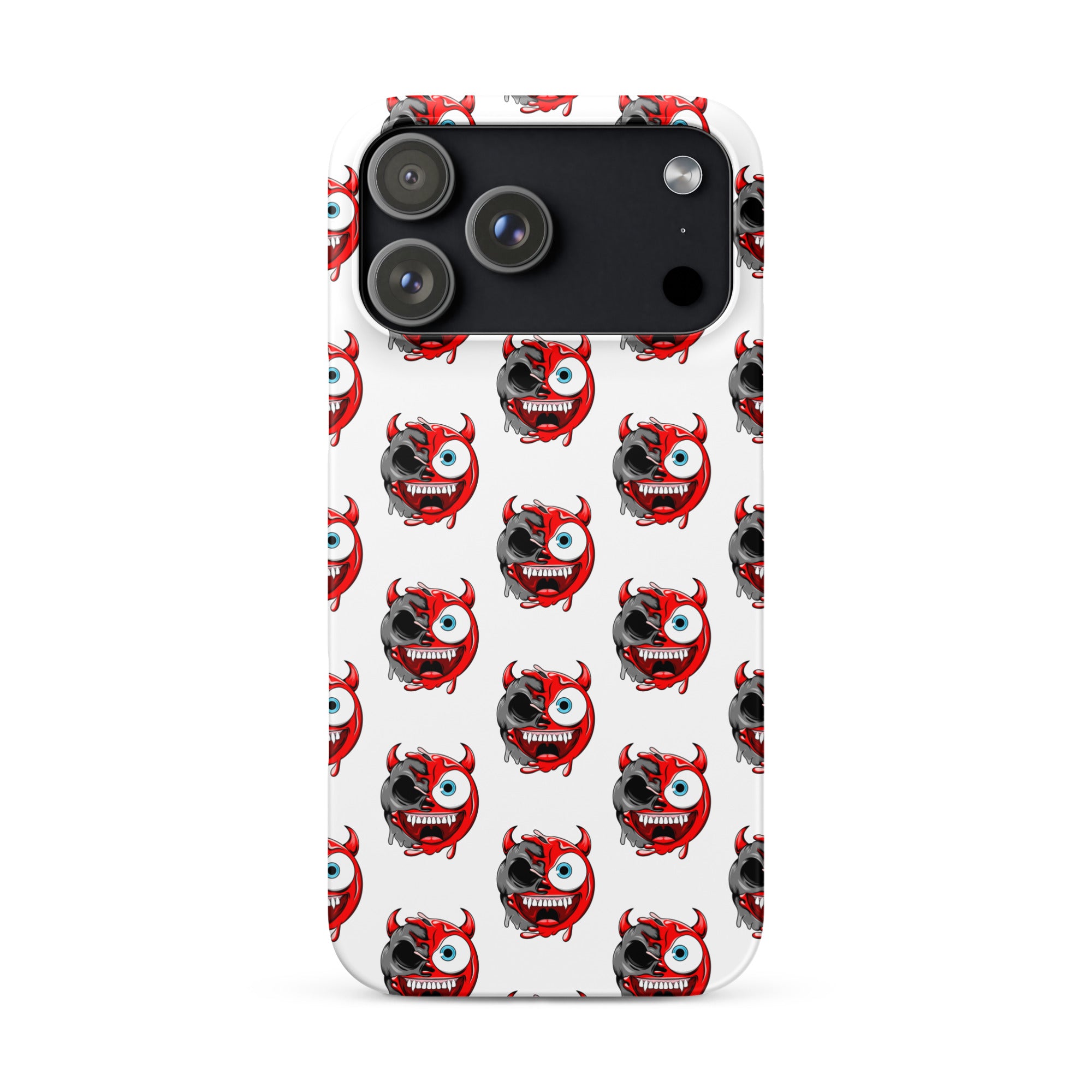 Cover iPhone Resistente – Compatibile con Ricarica Wireless – Design Dead Devil Face-Biiply