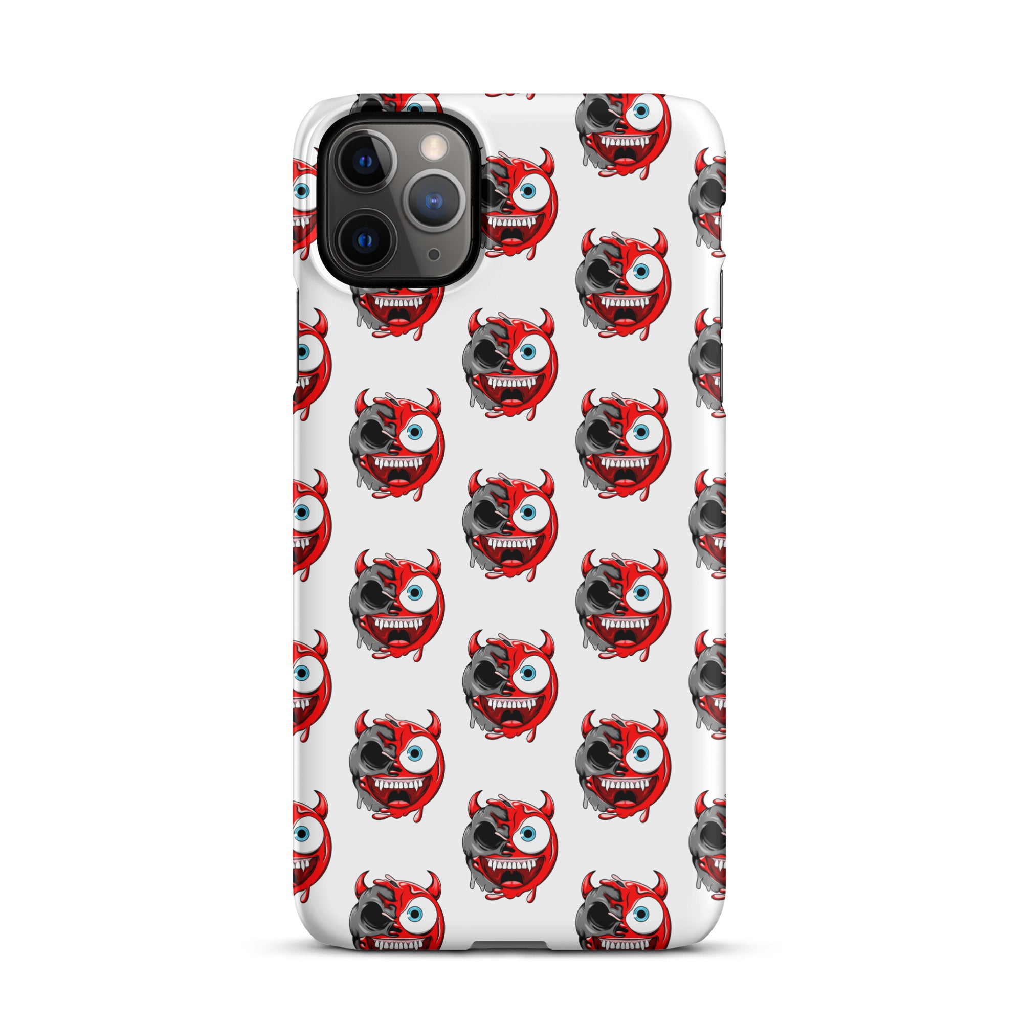 Cover iPhone Resistente – Compatibile con Ricarica Wireless – Design Dead Devil Face-Biiply
