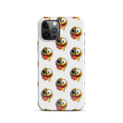 Cover iPhone Resistente – Compatibile con Ricarica Wireless – Design Dead Smiley Face-Biiply