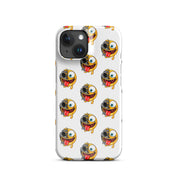 Cover iPhone Resistente – Compatibile con Ricarica Wireless – Design Dead Smiley Face-Biiply