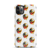 Cover iPhone Resistente – Compatibile con Ricarica Wireless – Design Dead Smiley Face-Biiply