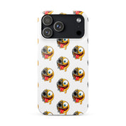 Cover iPhone Resistente – Compatibile con Ricarica Wireless – Design Dead Smiley Face-Biiply