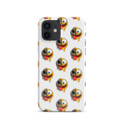 Cover iPhone Resistente – Compatibile con Ricarica Wireless – Design Dead Smiley Face-Biiply