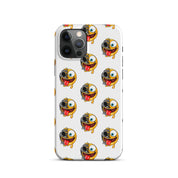 Cover iPhone Resistente – Compatibile con Ricarica Wireless – Design Dead Smiley Face-Biiply