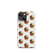 Cover iPhone Resistente – Compatibile con Ricarica Wireless – Design Dead Smiley Face-Biiply