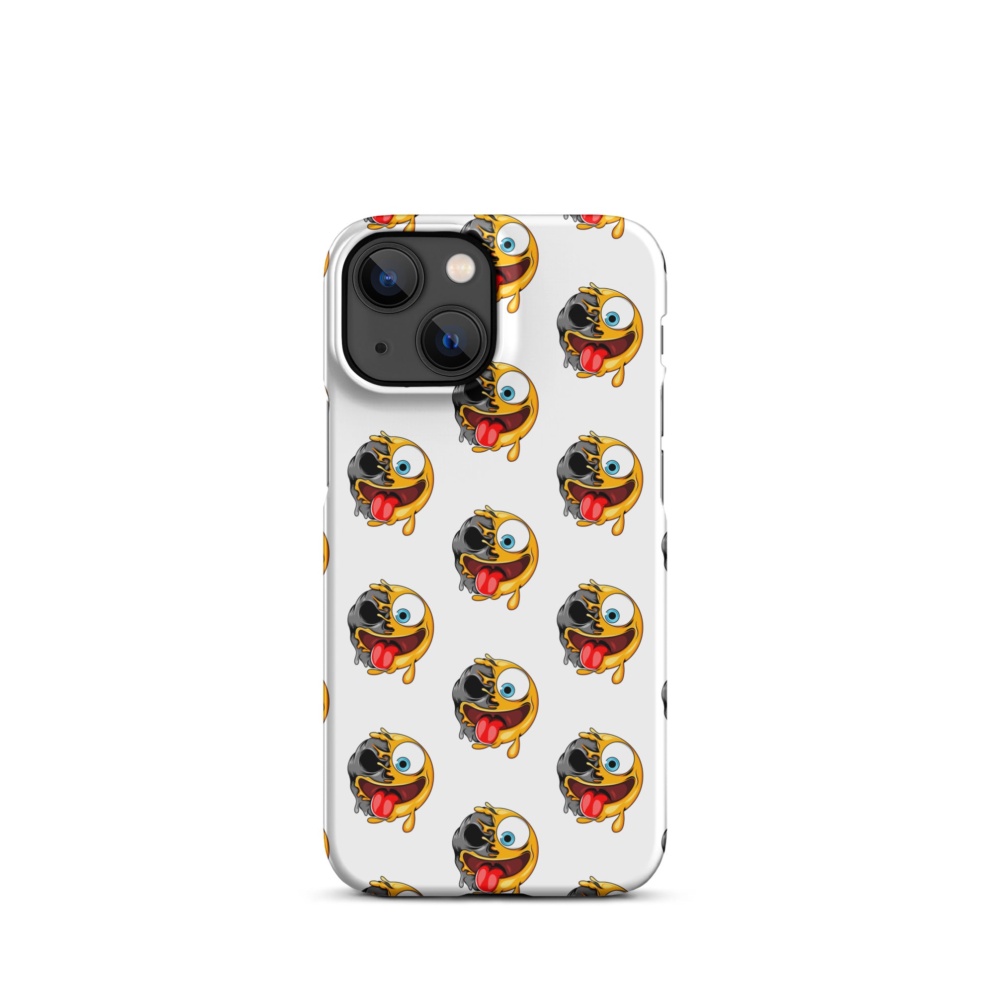 Cover iPhone Resistente – Compatibile con Ricarica Wireless – Design Dead Smiley Face-Biiply