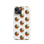 Cover iPhone Resistente – Compatibile con Ricarica Wireless – Design Dead Smiley Face-Biiply