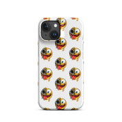 Cover iPhone Resistente – Compatibile con Ricarica Wireless – Design Dead Smiley Face-Biiply