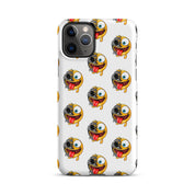 Cover iPhone Resistente – Compatibile con Ricarica Wireless – Design Dead Smiley Face-Biiply