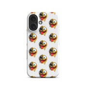 Cover iPhone Resistente – Compatibile con Ricarica Wireless – Design Dead Smiley Face-Biiply