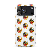 Cover iPhone Resistente – Compatibile con Ricarica Wireless – Design Dead Smiley Face-Biiply