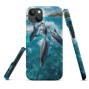 Cover iPhone Resistente – Compatibile con Ricarica Wireless – Design Dolphins-Biiply