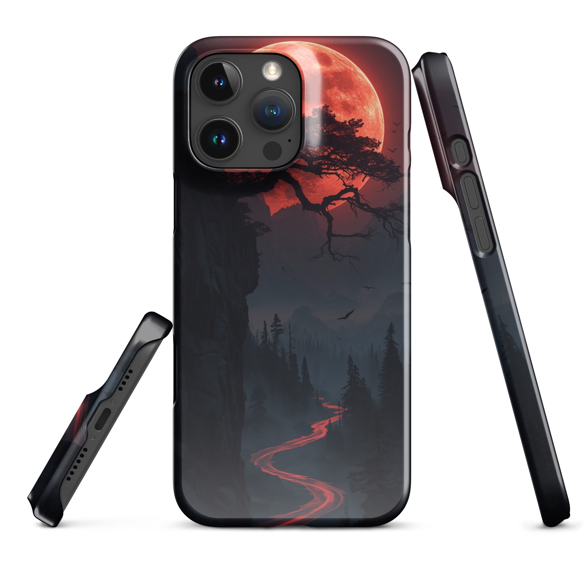Cover iPhone Resistente – Compatibile con Ricarica Wireless – Design Fantasy Landscape-Biiply