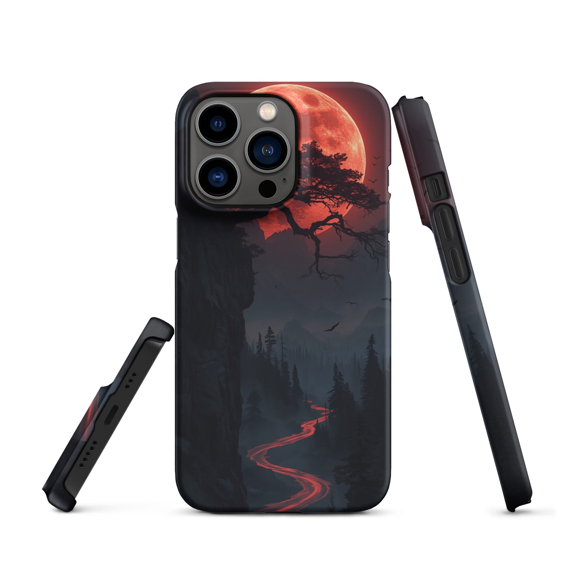 Cover iPhone Resistente – Compatibile con Ricarica Wireless – Design Fantasy Landscape-Biiply