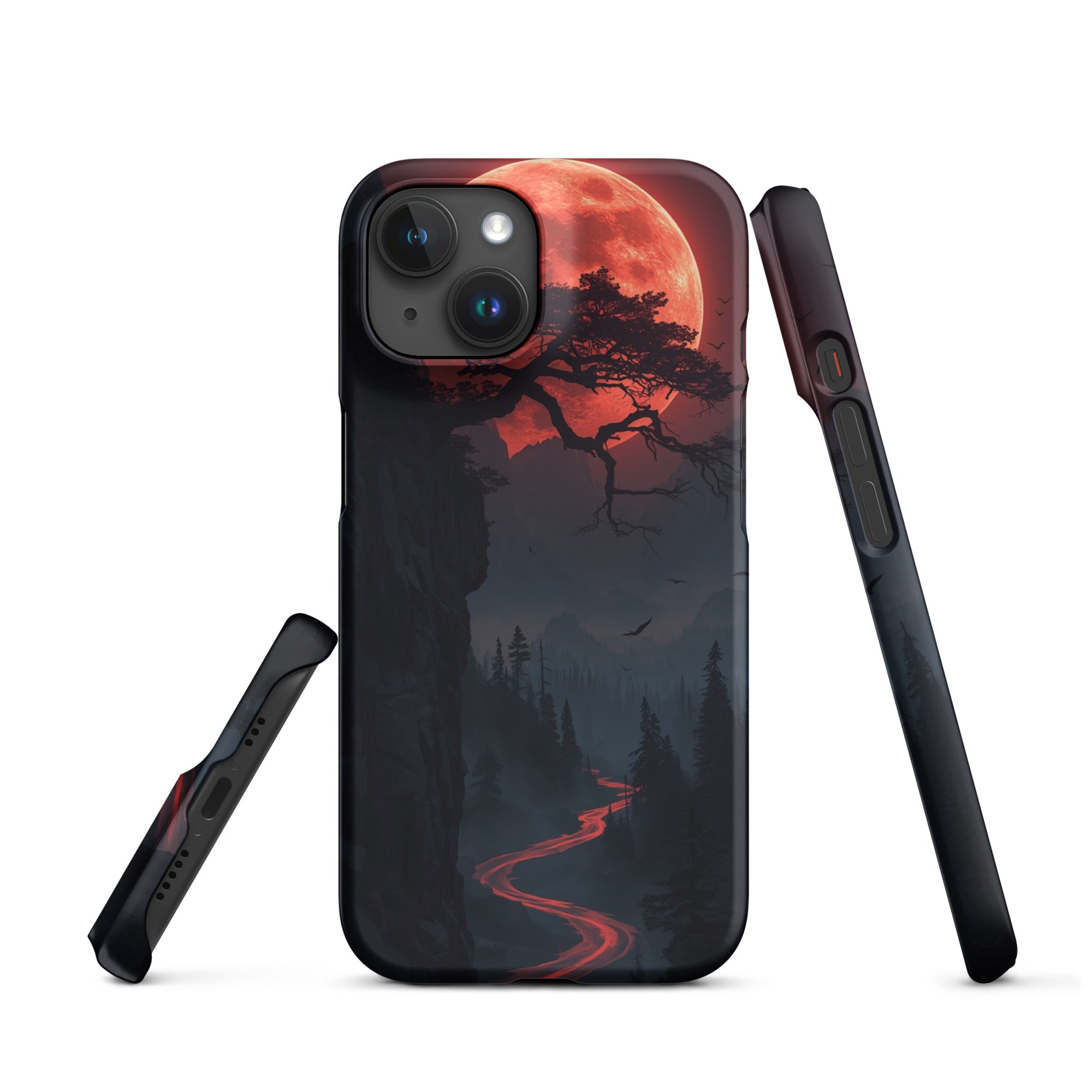 Cover iPhone Resistente – Compatibile con Ricarica Wireless – Design Fantasy Landscape-Biiply