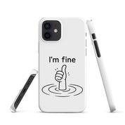 Cover iPhone Resistente – Compatibile con Ricarica Wireless – Design I'm Fine-Biiply