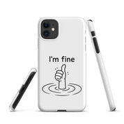 Cover iPhone Resistente – Compatibile con Ricarica Wireless – Design I'm Fine-Biiply