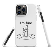 Cover iPhone Resistente – Compatibile con Ricarica Wireless – Design I'm Fine-Biiply