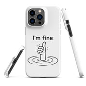 Cover iPhone Resistente – Compatibile con Ricarica Wireless – Design I'm Fine-Biiply