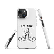 Cover iPhone Resistente – Compatibile con Ricarica Wireless – Design I'm Fine-Biiply