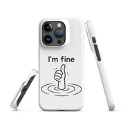 Cover iPhone Resistente – Compatibile con Ricarica Wireless – Design I'm Fine-Biiply