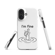 Cover iPhone Resistente – Compatibile con Ricarica Wireless – Design I'm Fine-Biiply