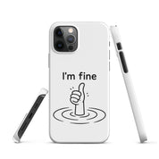 Cover iPhone Resistente – Compatibile con Ricarica Wireless – Design I'm Fine-Biiply