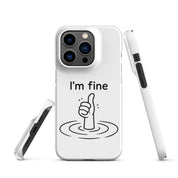 Cover iPhone Resistente – Compatibile con Ricarica Wireless – Design I'm Fine-Biiply