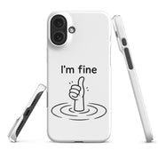 Cover iPhone Resistente – Compatibile con Ricarica Wireless – Design I'm Fine-Biiply