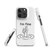 Cover iPhone Resistente – Compatibile con Ricarica Wireless – Design I'm Fine-Biiply