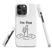 Cover iPhone Resistente – Compatibile con Ricarica Wireless – Design I'm Fine-Biiply