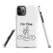 Cover iPhone Resistente – Compatibile con Ricarica Wireless – Design I'm Fine-Biiply