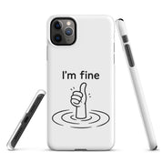 Cover iPhone Resistente – Compatibile con Ricarica Wireless – Design I'm Fine-Biiply