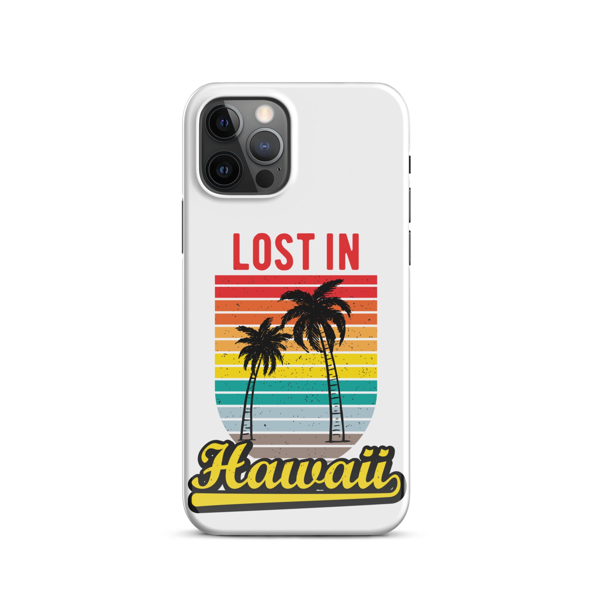 Cover iPhone Resistente – Compatibile con Ricarica Wireless – Design Lost in Hawaii-Biiply