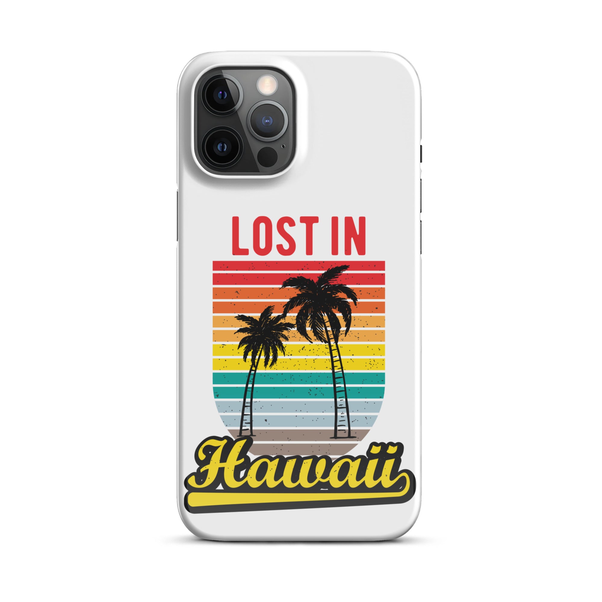 Cover iPhone Resistente – Compatibile con Ricarica Wireless – Design Lost in Hawaii-Biiply