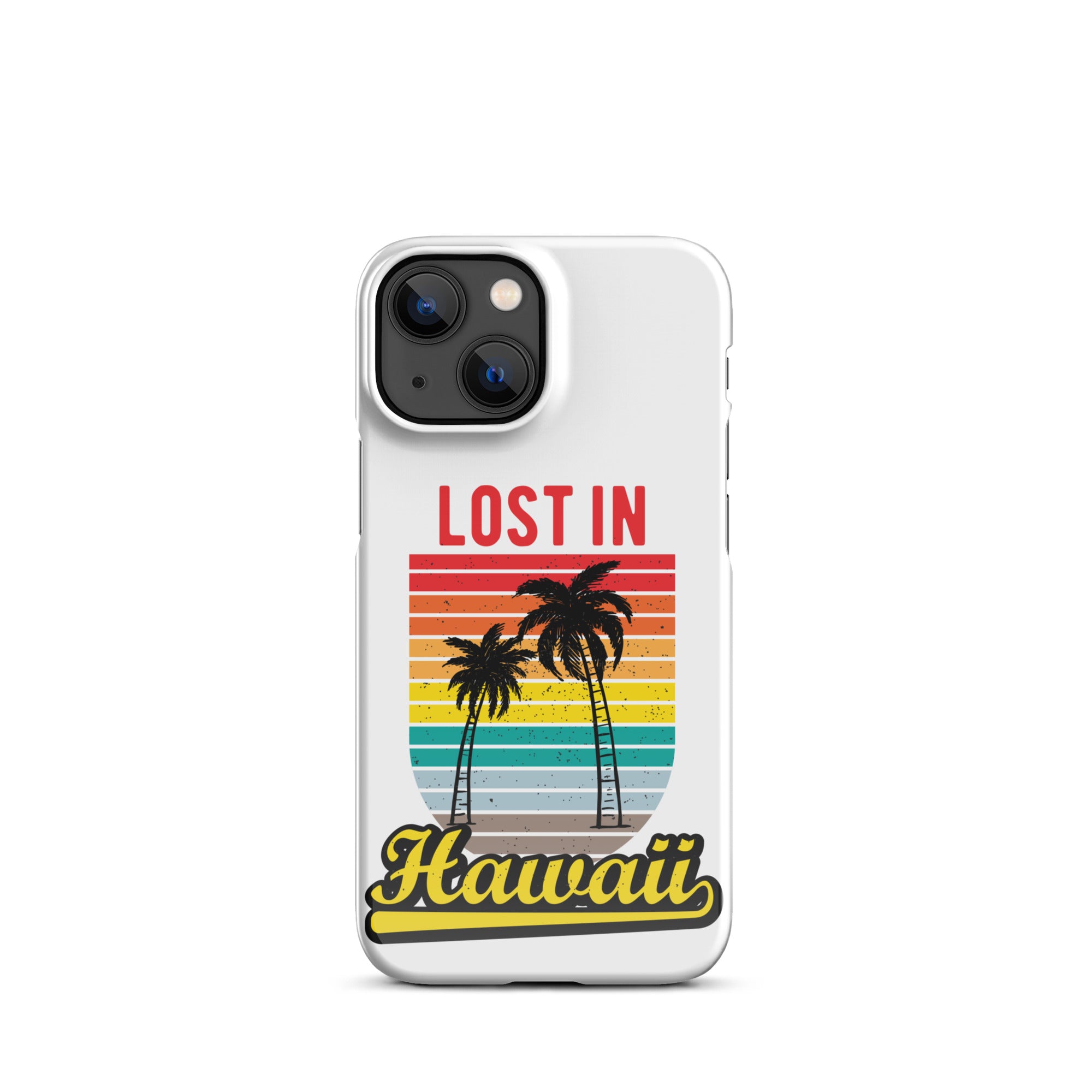 Cover iPhone Resistente – Compatibile con Ricarica Wireless – Design Lost in Hawaii-Biiply