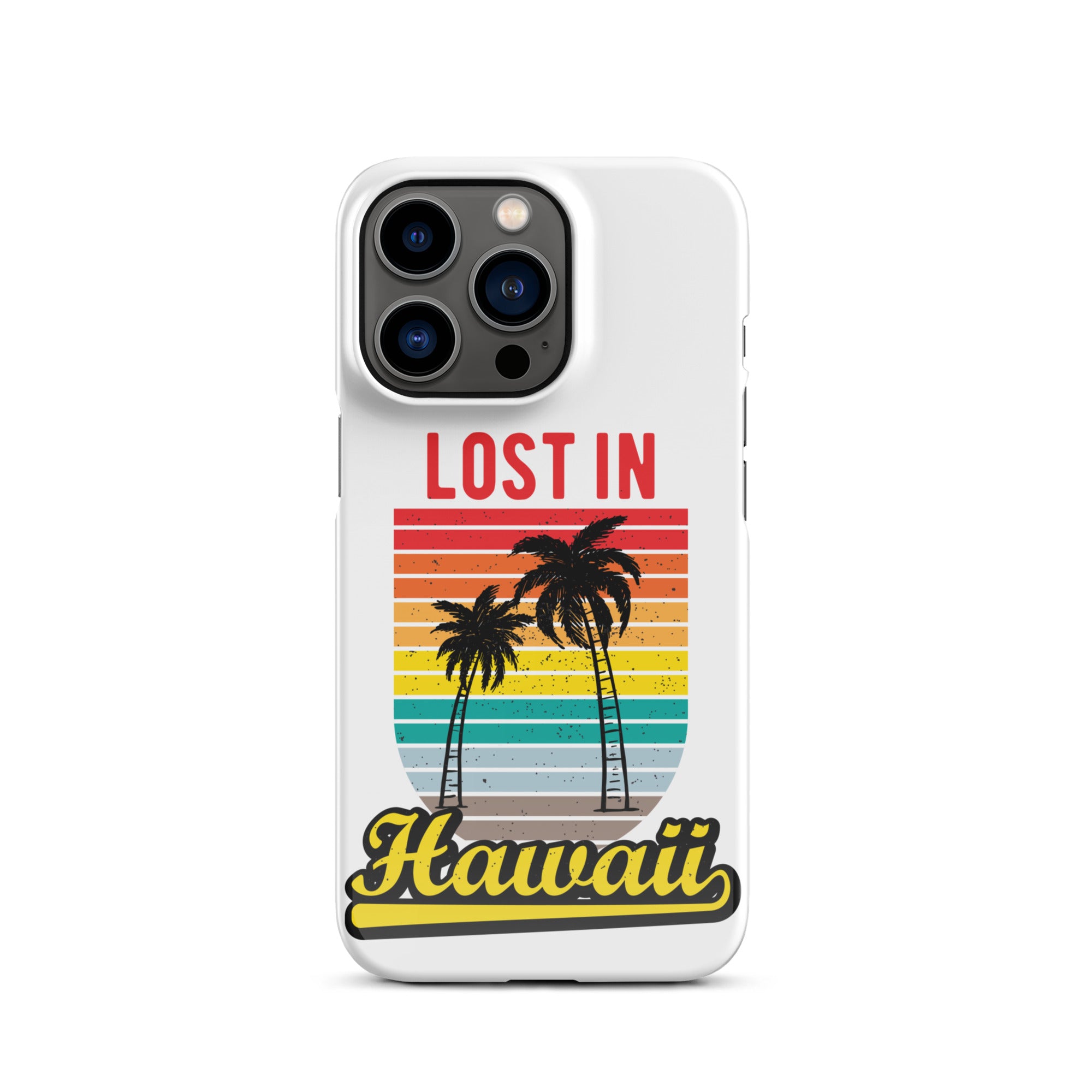 Cover iPhone Resistente – Compatibile con Ricarica Wireless – Design Lost in Hawaii-Biiply
