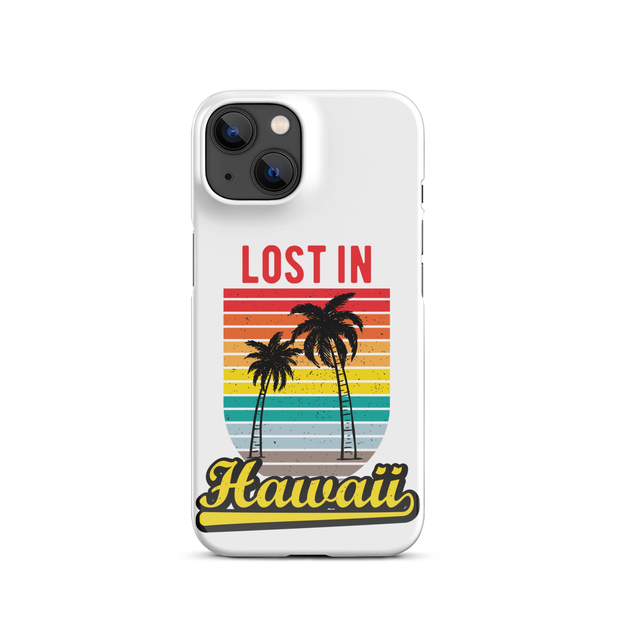 Cover iPhone Resistente – Compatibile con Ricarica Wireless – Design Lost in Hawaii-Biiply