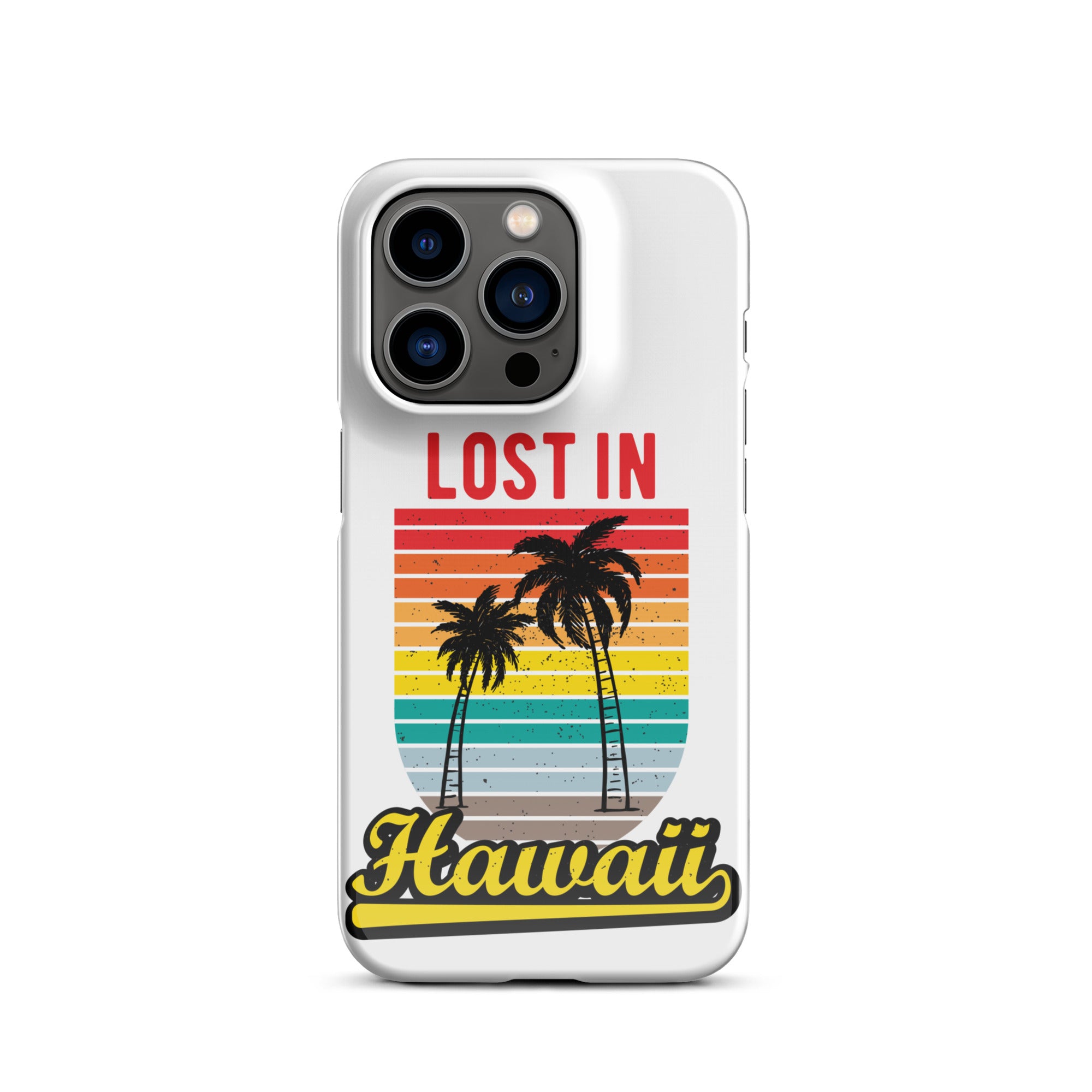 Cover iPhone Resistente – Compatibile con Ricarica Wireless – Design Lost in Hawaii-Biiply