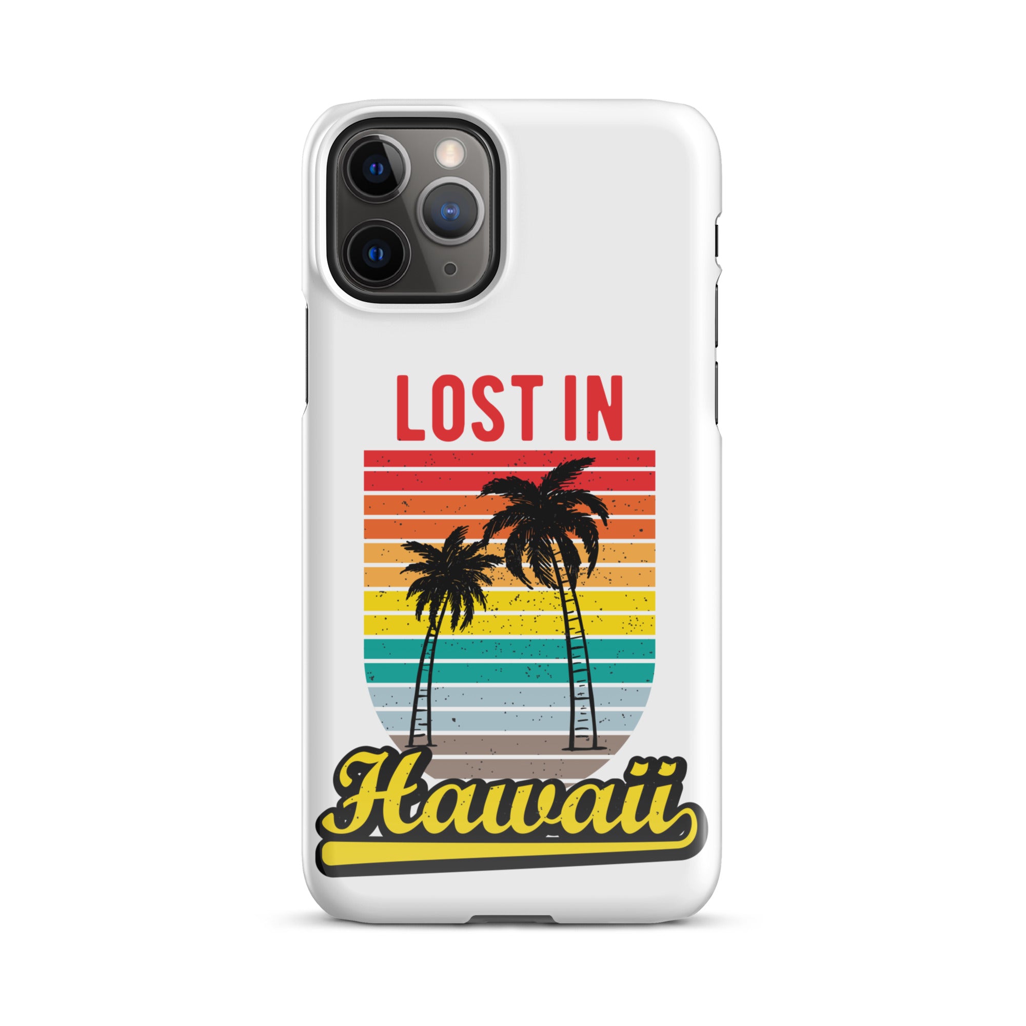 Cover iPhone Resistente – Compatibile con Ricarica Wireless – Design Lost in Hawaii-Biiply