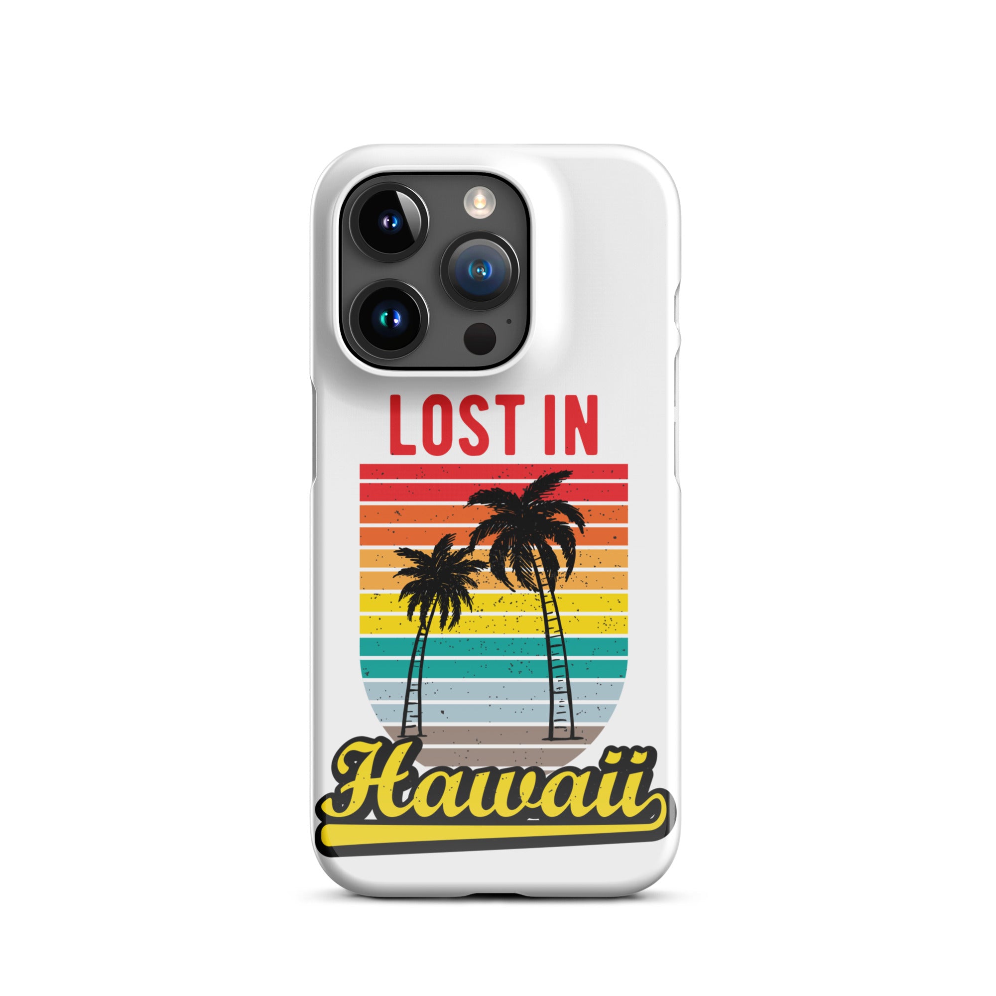 Cover iPhone Resistente – Compatibile con Ricarica Wireless – Design Lost in Hawaii-Biiply