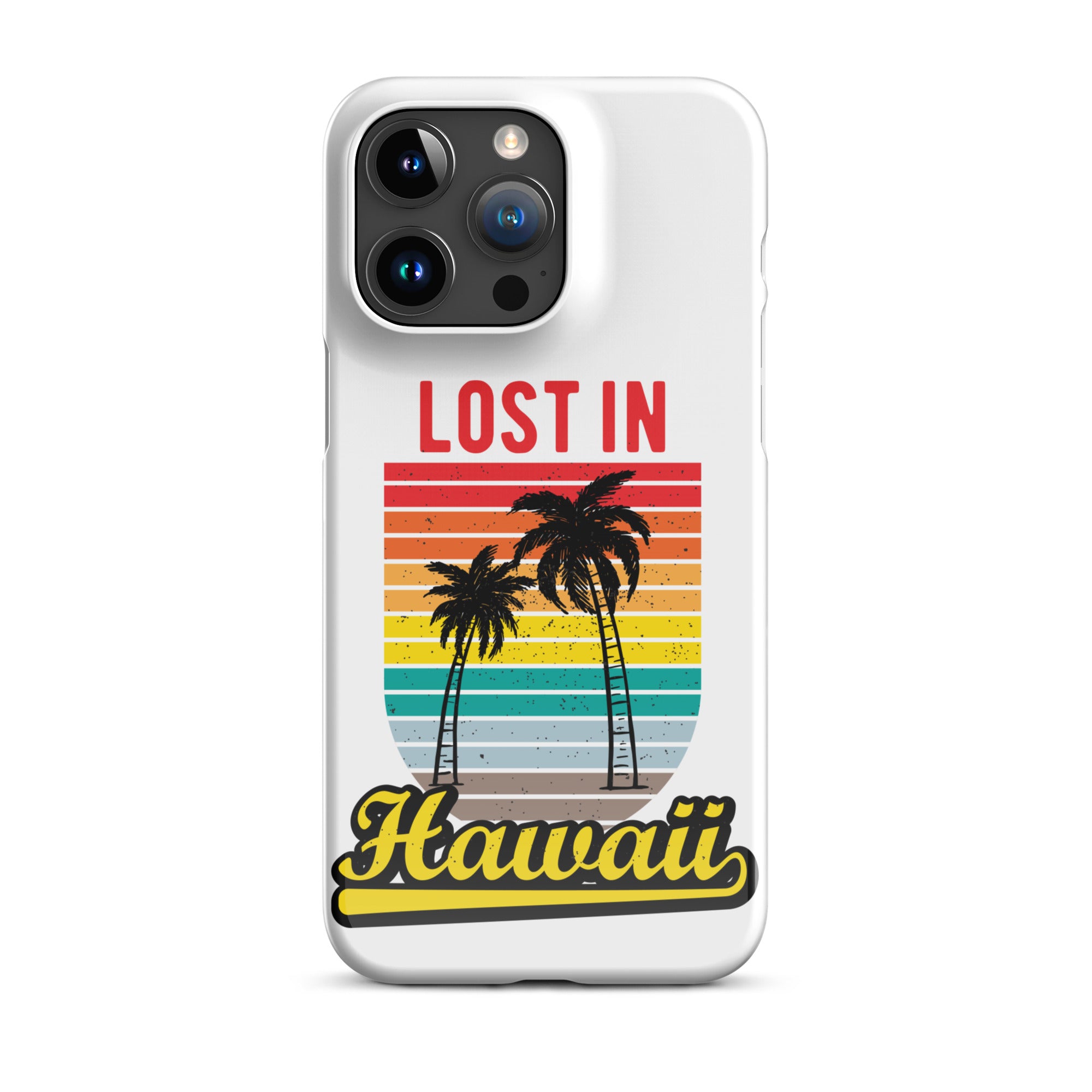 Cover iPhone Resistente – Compatibile con Ricarica Wireless – Design Lost in Hawaii-Biiply