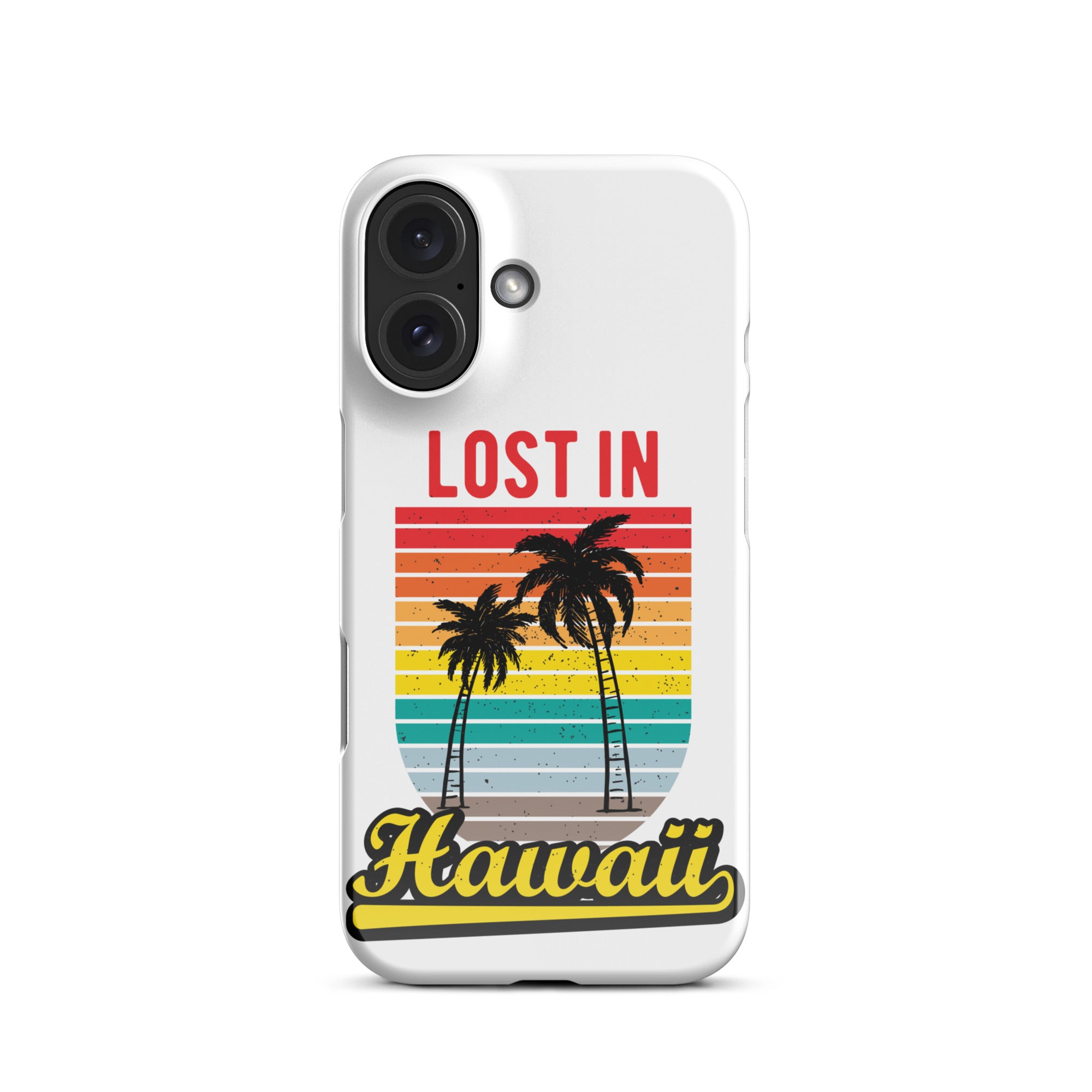 Cover iPhone Resistente – Compatibile con Ricarica Wireless – Design Lost in Hawaii-Biiply